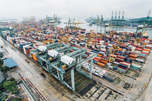 Container terminal at the Port of Mombasa